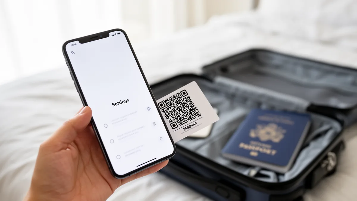 הפעלת eSIM לחול - סריקת קוד QR בטלפון לפני הנסיעה