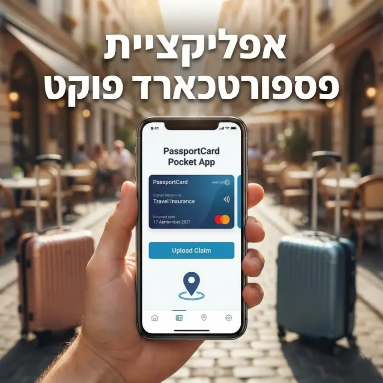 אפליקציית פספורטכארד פוקט: איך להשתמש באפליקציה לניהול התביעות והטענת הכרטיס.