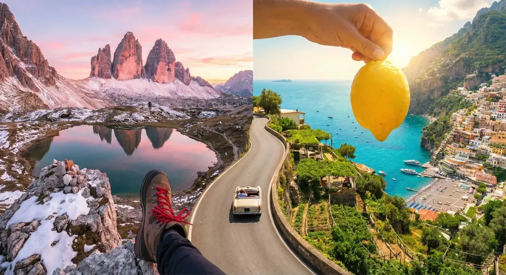 הדולומיטים או חופי אמלפי