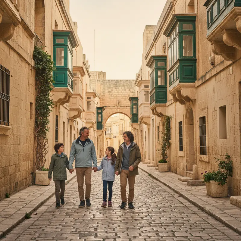 ישראלים חוקרים סמטאות עתיקות במדינה, מלטה