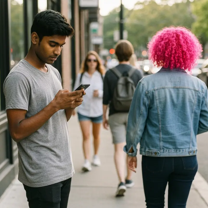 תור ארוך של מטיילים בהרי הרוקי הקנדיים
