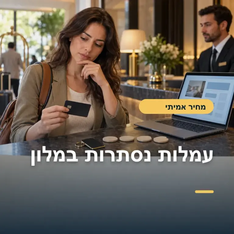 המחיר האמיתי של מלון: מסים, דמי שירות ו-Resort Fee