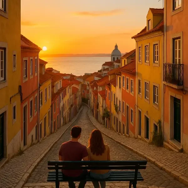 בין הגבעות הציוריות של ליסבון